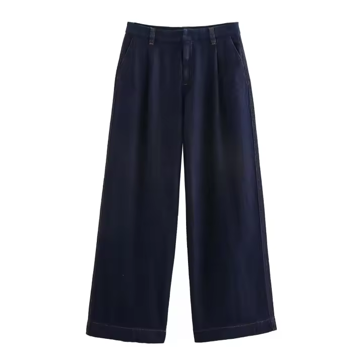 OUWU- Willshela, Conjunto De 2 Piezas A La Moda Para Mujer, Camiseta Sin Mangas Vaquera Negra Con Una Botonadura Y Falda Midi Con Cremallera Frontal Vintage, Conjunto De Faldas Elegantes Para Mujer - 1