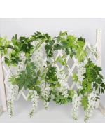 Wisteria Artificial de Seda 12 Pcs Garland de Vid Ideal para Bodas, Fiestas, Jardines, Oficinas - details 6