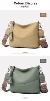 Bolso de Calle de Cuero Genuino Bolso de Mujer de Piel de Vaca de Primera Capa - details 19