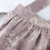 Delantal de cocina elegante portátil exquisito con bolsillos delantal de limpieza Retro con espalda cruzada delantal repelente al agua para mujer - details 1