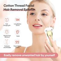 Removedor de cuerpo eléctrico para mujer, afeitadora de hilo de algodón para piernas y brazos, maquinilla de afeitar, depiladora de pelo recargable para cuello de belleza - details 3