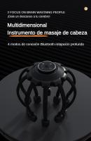 Masajeador de Cuero Cabelludo MUKASI, Masajeador Eléctrico de Cabeza con Música Bluetooth, 10 Puntos de Vibración, 4 Modos Ajustables, Recargable y Portátil para Aliviar Dolor y Ansiedad, Relajar Estrés y Tensión, Sueño Profundo, Regalo - details 0