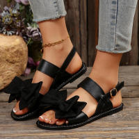 Sandalias de playa versátiles casuales de mariposa planas redondas talla grande 36 para mujer - details 1