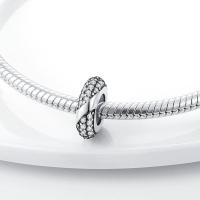 Encanto de Cuentas de Plata de Ley S925 100% Originales para Mujer Joyería DIY Material Principal de Zirconio Pulsera Ajuste de 3mm - details 24