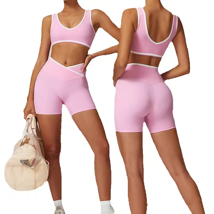 Pantalones de Yoga Alo Cintura Alta, Ajuste Cruzado, Sensación Nude, Levantamiento de Glúteos para Mujeres Ropa Deportiva de Fitness - 1