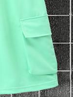 Conjunto Deportivo Casual para Hombres de Poliéster Camiseta con Pelo y Shorts de Cinturón con Bolsillos Perfecto para el Verano Lavable en Máquina - details 39