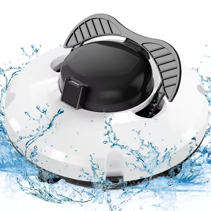 Robot limpiador de piscinas inalámbrico, aspirador automático, cepillos eléctricos para exteriores, recarga de 5200mAh - 1