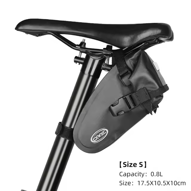 Bolsa trasera para SILLÍN de bicicleta, soporte de quilla interior para tija de sillín, resistente al agua y al polvo - 1