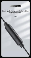 VAORLO Original T05pro Wired Earphone With Mic Detachable HIFI 4D Sound Music In Ear 3.5MM AUX Pluggable Sport Gaming Headsets - details 11
