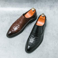Zapatos de Negocios Formales de Cuero Vintage Británico Cómodos y Transpirables con Tacón Bajo - details 4