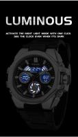 SMAEL Relojes deportivos Reloj despertador con pantalla LED digital resistente al agua 8098 Relojes de pulsera de cuarzo analógicos de moda joven para hombres - details 5