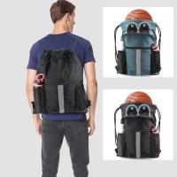 Bolsa de gimnasio deportiva de nailon, mochila ultraligera con cordón de gran capacidad, correas ajustables, mochila portátil multifuncional para senderismo - details 2
