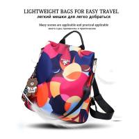 Mochila Multifuncional Antirrobo de Gran Capacidad Estilo Floral Correa de Hombro Arcuada - details 9