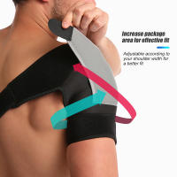 Hombrera deportiva para hombres y mujeres, manguito rotador roto, tendinitis, dislocación, envoltura de manga de compresión de hombro de neopreno - details 4