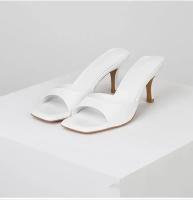 Elegantes Sandalias de Mujer Zapatillas Heel Alto Diseño de Punta Cuadrada Zapatos de Verano - details 1