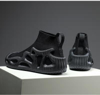 Calcetines altos de marca para hombre, zapatos deportivos antideslizantes para jóvenes a la moda, zapatos para caminar transpirables informales para exteriores, zapatillas de deporte para parejas - details 14