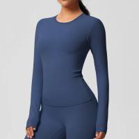 Camisetas de Entrenamiento Sin Costuras para Mujer Ropa Deportiva de Yoga de Manga Larga - details 11