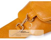 Riñonera de cuero PU para mujer, bolso de pecho sencillo de estilo bohemio para mujer, bolso de hombro deportivo Retro occidental de gran capacidad para ciclismo - details 5
