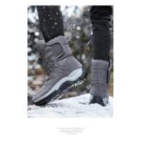 Botas de nieve cálidas y afelpadas para hombre, botines informales de alta calidad, impermeables y antideslizantes, para senderismo y trabajo en invierno - details 11