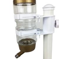 Bebedero de agua para mascotas, soporte para comida, plato alimentador para hámster, tazón, botella, fuente automática, 4 colores - details 4