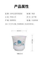 Juego de Kung Fu de Jade gordo de oveja, semilla de hielo, maestro de cerámica, porcelana blanca pequeña, taza de té de cuerpo fino, textura transparente - details 2