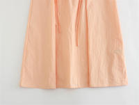 OUWU- 2025 Mujeres Verano Vestido Sin Mangas Moda Dulce Sólido Cuello En V Cintura Elástica Nylon Mujer Elegante Vestidos De Calle Ropa - details 7