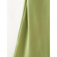 BUNO-Vestido de fiesta con cuello Halter y cinta de satén para mujer, vestidos elegantes sin espalda y hombros descubiertos, batas lisas para primavera 2025 - details 27