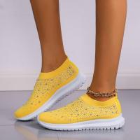 Zapatos individuales informales de estilo deportivo para mujer, Flyknit con diamantes de agua a la moda, primavera 2023 - details 6