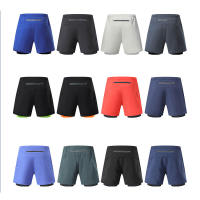 Shorts De Correr Para Hombre 2 En 1 Secado Rápido Entrenamiento De Gimnasio Fitness Running Pantalones De Verano Shorts Deportivos Con bolsillos exteriores - details 1