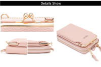 Mini Bolso Cruzado de Moda Bolsillo de Cuero para Teléfono y Cartera Bolsos de Viaje para Mujeres - details 1