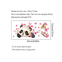 Pegatina de Pared Decorativa HonC con Diseño de Panda y Pájaros de Dibujos Animados para Habitación de Niños Material de PVC Poli Vínilo Autoadhesivo y Reutilizable - details 0