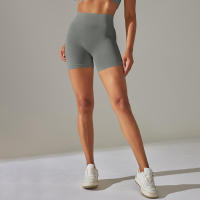 Hamidou-pantalones cortos de Yoga para mujer, mallas deportivas de cintura alta para gimnasio, correr, ciclismo, Verano - details 1