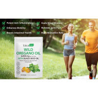 con aceite de semilla negra, cápsulas de 6000 mg orgánicas, cápsulas de suplemento de aceite de orégano, antioxidantes naturales, sin OGM, sin gluten, - details 2