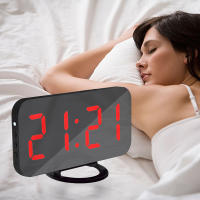 Despertador y base de carga 2 en 1, reloj Digital, puede cargar el teléfono, pantalla LED, espejo, Snooze - details 40