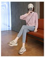 Zapatillas de Plataforma Baja para Mujer Primavera-Otoño 2025 Moda Estudiantil con Aumento de Altura Sencillo - details 2