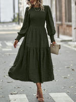 Vestido elegante de manga larga con cintura elegante de otoño e invierno para mujer - details 16