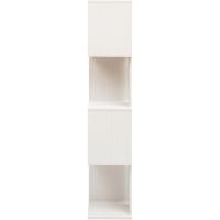 Estantería decorativa/estantes flotantes/Estantería de madera/Estantería con 4 estantes, oficina,modular, sala de estar, biblioteca - Display Shelf SRK-W3 - Marrón ceniza - details 70