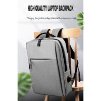 Mochila para ordenador portátil de 15,6 pulgadas para hombre, morral escolar de nailon con carga Usb, resistente al agua - details 0