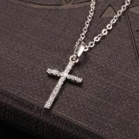 Collares ajustables con impresiones de Diamantes de imitación y de Cruz para Mujer, Color sólido, colgantes de Verano, joyería para Mujer - details 5