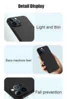 Funda de teléfono mate de silicona negra de lujo para iPhone 11 12 13 14 15 16 Pro Max 15 Plus 12 Mini 16E Xr Xs Max funda trasera suave - details 1