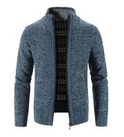 Suéter de punto para hombre, cárdigan de lana informal para primavera y otoño e invierno, chaqueta de suéter para hombre de color sólido de talla grande - details 6
