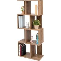 Estantería decorativa/estantes flotantes/Estantería de madera/Estantería con 4 estantes, oficina,modular, sala de estar, biblioteca - Display Shelf SRK-W3 - Marrón ceniza - details 43
