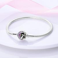 Pulsera de plata de ley 925 con forma de corazón y mariposa para mujer, brazalete de cadena de seguridad, compatible con abalorios originales, joyería - details 7