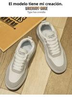 Nuevos Zapatos Deportivos Versátiles De Moda, Zapatos De Tablero Bajos De Cuero Casual Para Hombres - details 2