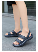 Sandalias para hombre, nuevo estilo de verano, fáciles de usar con sensación de pisar caca, zapatos de playa simples e informales, antideslizantes de doble uso - details 8