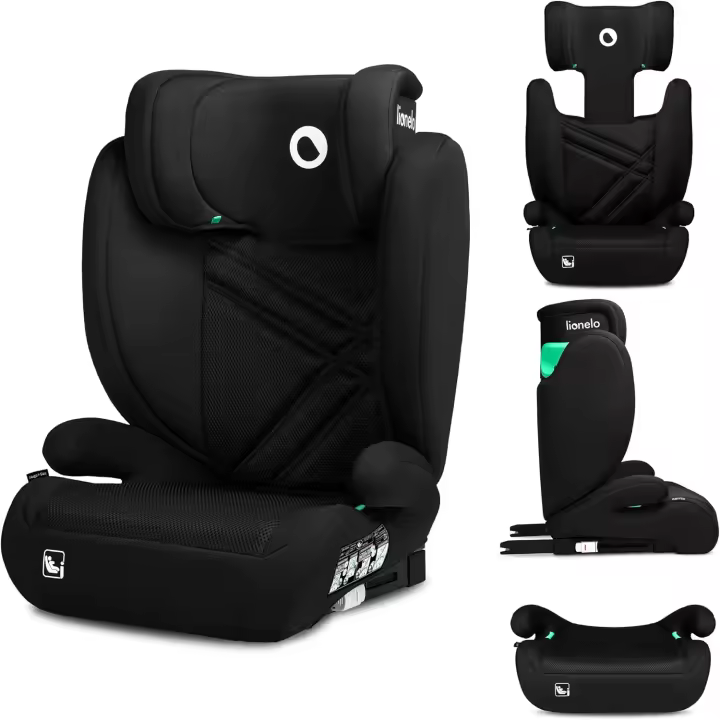 Silla de coche para bebés, Grupo 2 3, de 100 cm a 150 cm Montaje ISOFIX Cabecera Espuma viscoelástica ajustable Protección lateral Reposabrazos cómodos Respaldo extraíble - 1