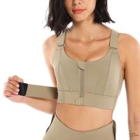 Sujetador Deportivo para Mujer Top Corto, Chaleco de Yoga con Cremallera Frontal - details 1
