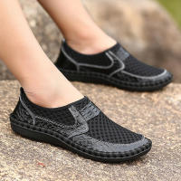 Zapatos casuales de hombre para el verano 2025, malla, exterior, goma, con suela de goma, malla. - details 11