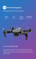Dron plegable E88PRO fotografía aérea doble cámara quadcopter control remoto aviones E525 / E58 - details 7