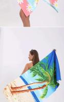 DIZETION Toalla de baño de playa impresa de microfibra absorbente y de secado rápido para Yoga, natación, playa, 70*140CM - details 11